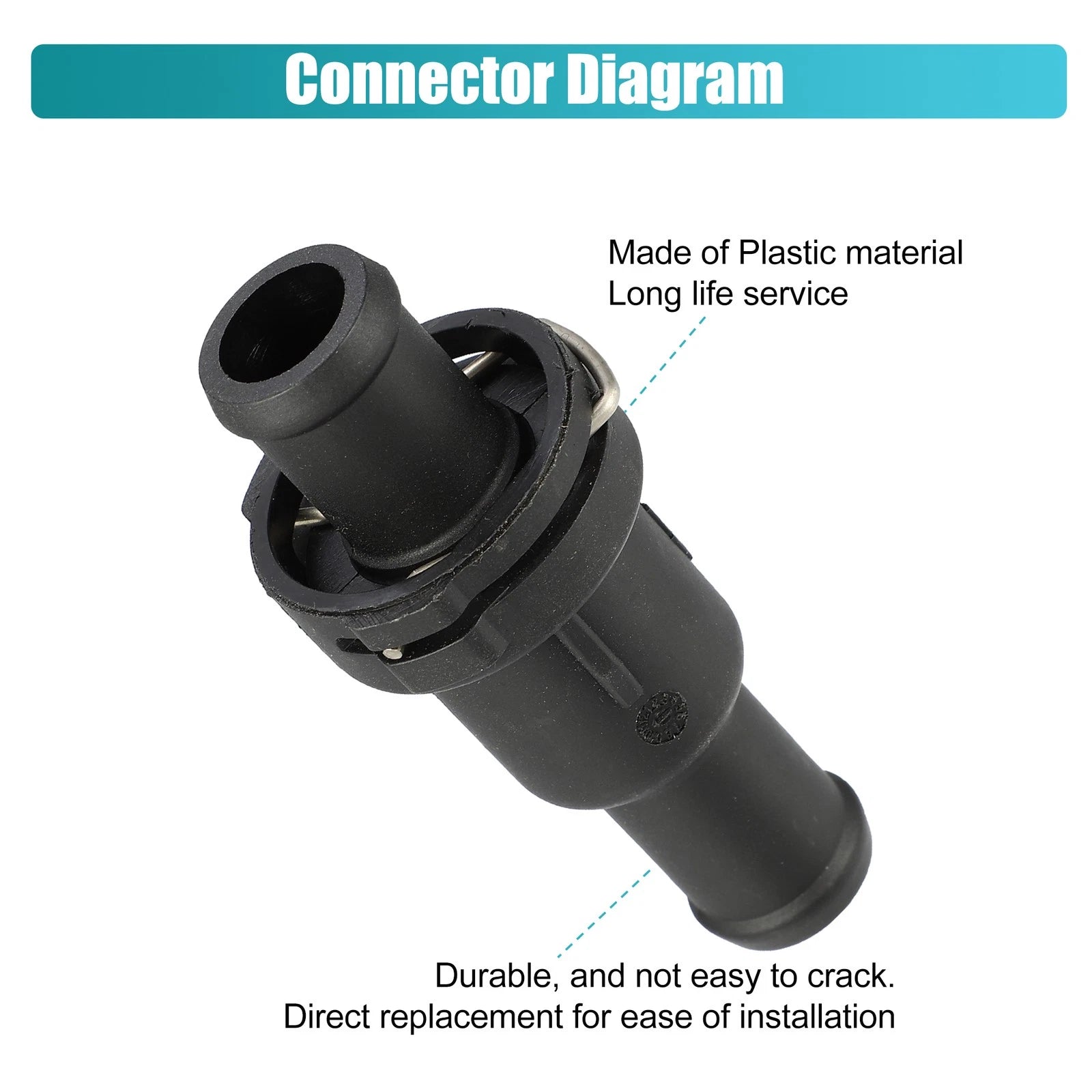 Engine Coolant Hose Connector No. 1K0121113A/1K0121113B for VW CC (2009–2013)
