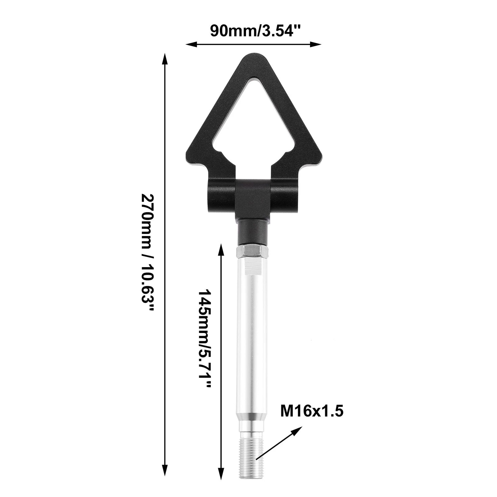 Tow Hook Screw for Subaru BRZ (2013–2021) - Black Triangle Shape