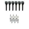 Set of 6 NGK Ignition Coils & Ruthenium Spark Plugs for Avenger Charger Durango (V6)