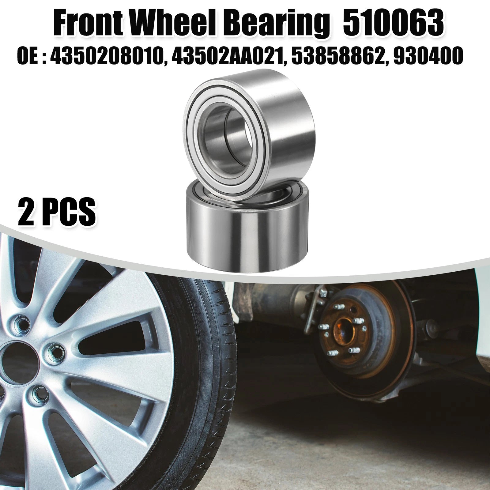2pcs Front Wheel Bearing for Lexus RX330 (2004–2006) 510063