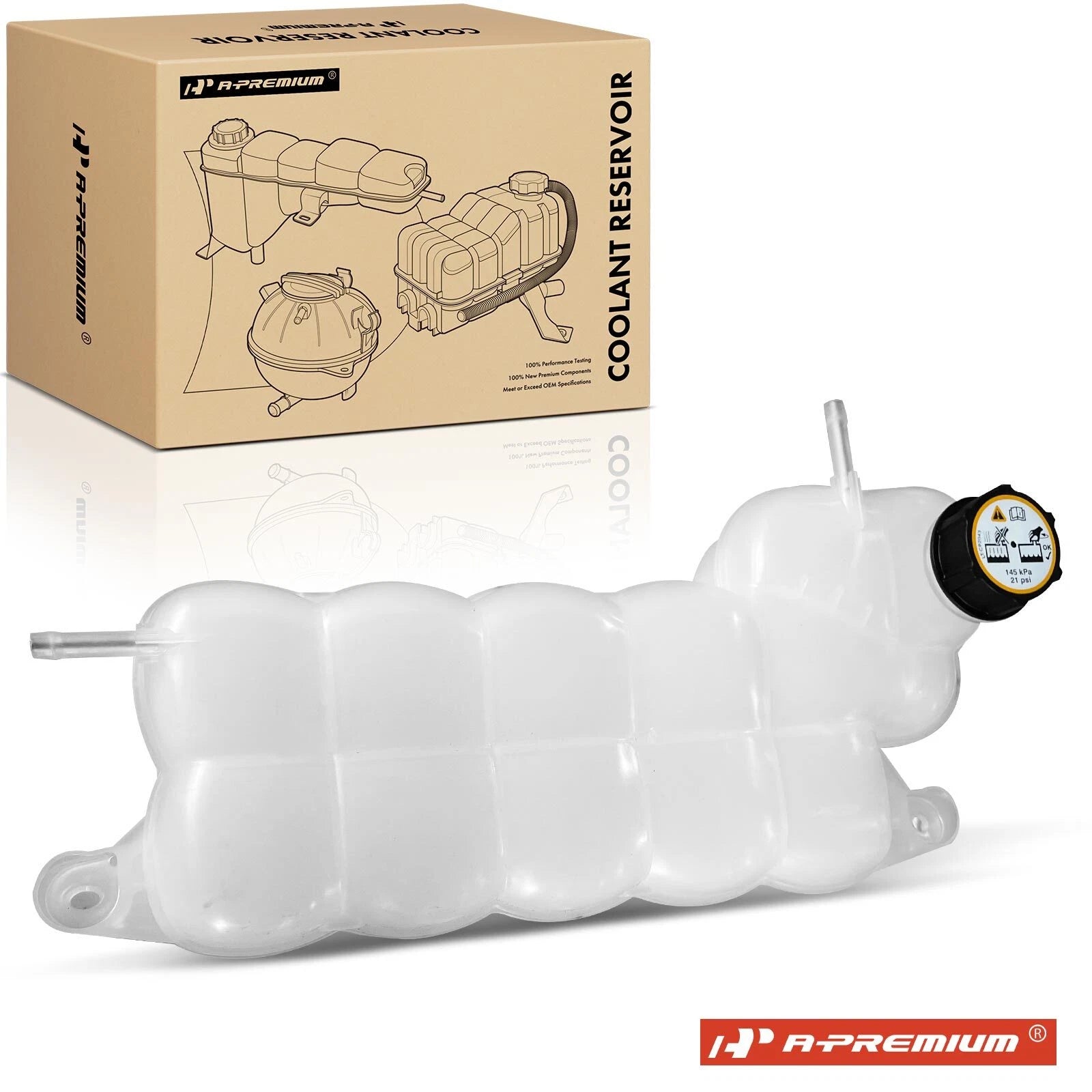 Engine Coolant Reservoir Tank with Cap for Ford F-150 (2018–2021)