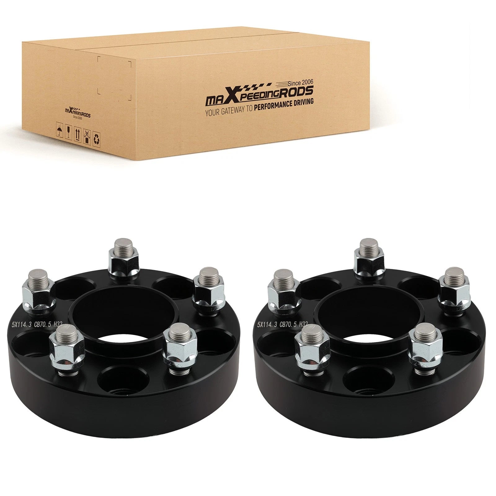 2X Hub Centric Wheel Spacers for Ford Ranger, Mountaineer (1983–2010) 5x4.5