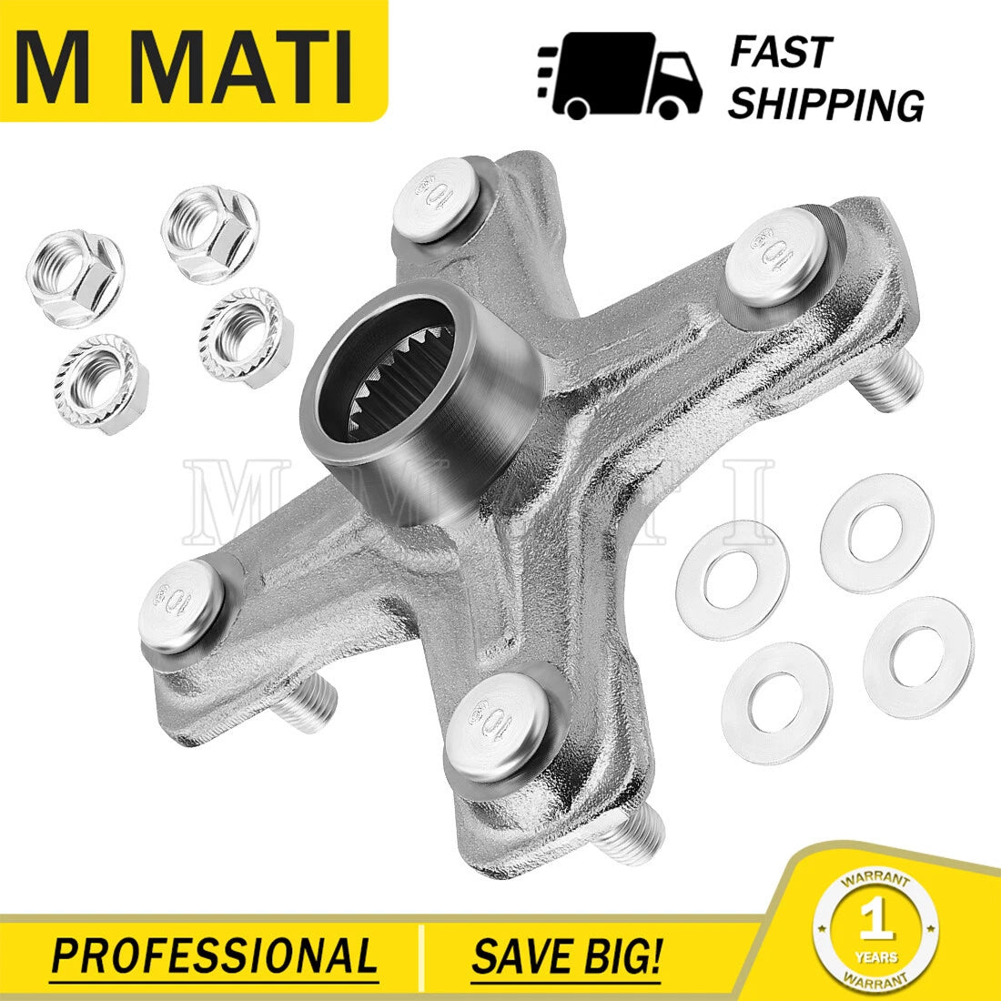 Rear Axle Wheel Hub for Yamaha Warrior YFM 350X (1987–2004) 1PE-F53K0-00-00