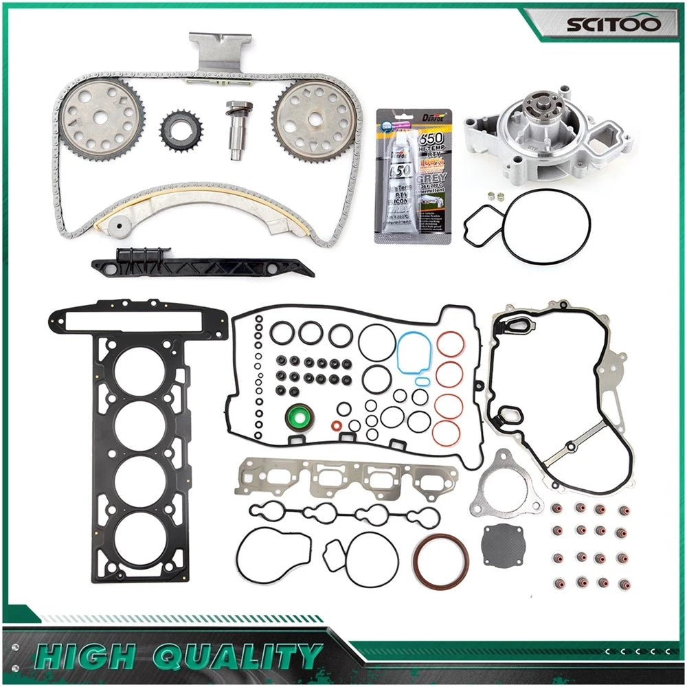 Timing Chain Kit, Water Pump, Head Gasket Set for Chevrolet HHR (2007–2008)