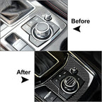 Carbon Fiber Volume Button Trim for Mazda 3, 6, CX-5, CX-9 (2016-2021)