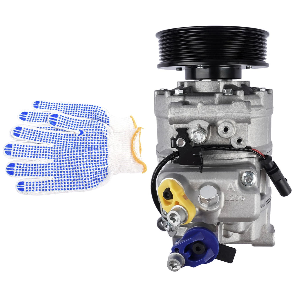 A/C Compressor w/ Clutch for Audi Q7 (2007–2010) Volkswagen Touareg (2006–2017)
