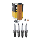 Wix Engine Oil Filter & Denso Spark Plug Kit for Mercedes W203 C230 (2001–2007)