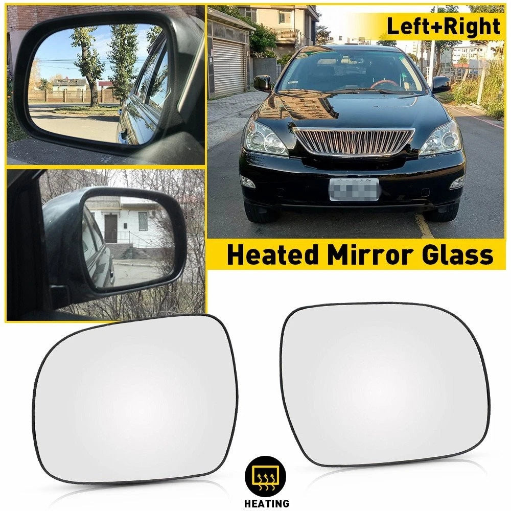Replacement Mirror Glass for Lexus RX330 (2004–2006) Driver Passenger Side EXV