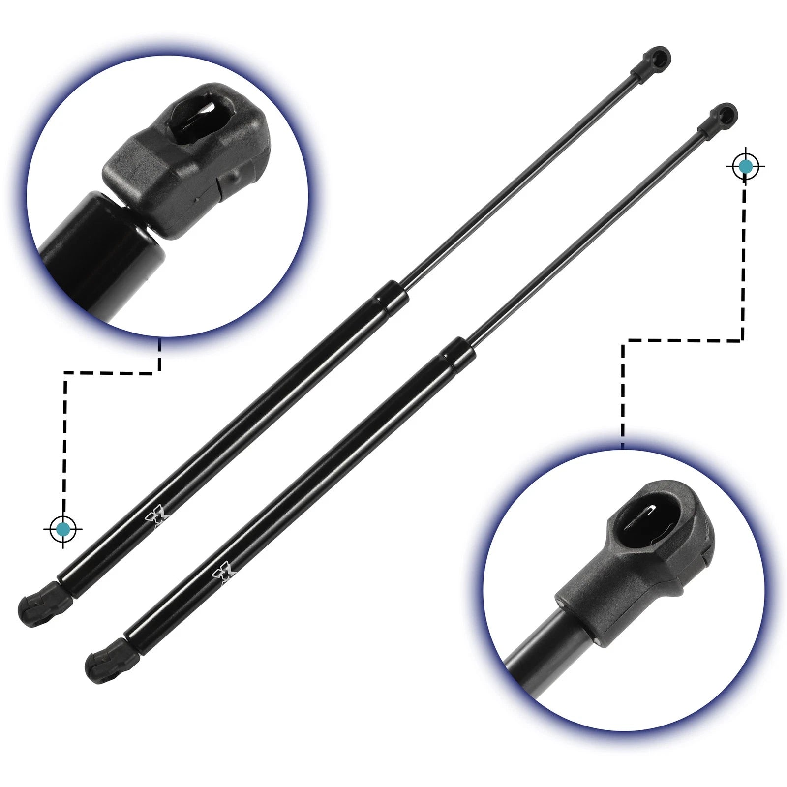 2X Front Hood Gas Lift Supports for Lexus RX350 (2010–2015)