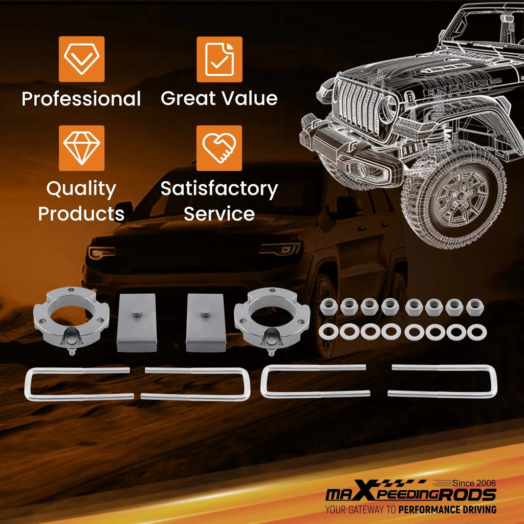 2" Front 1" Rear Lift Kit for Toyota Tacoma 2WD 4WD (2005–2023)