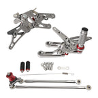 Racing Gray Rear Sets Footpegs for Honda CBR600RR (2003–2006)