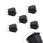 Set of 5 Round Toggle Rocker Switch 3 Pin AC 250V 15A / AC 125V 20A
