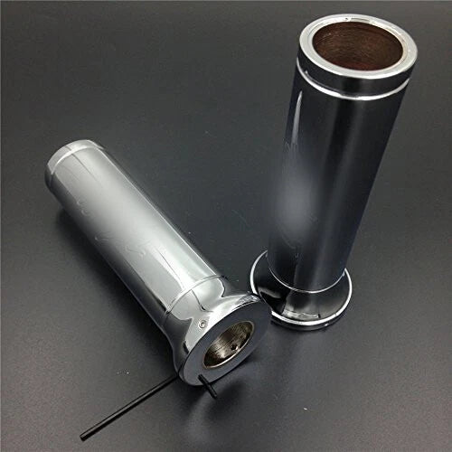 Chrome Hand Grips 7/8" for Kawasaki Ninja EX ZR ZRX ZX ZXR ZZR
