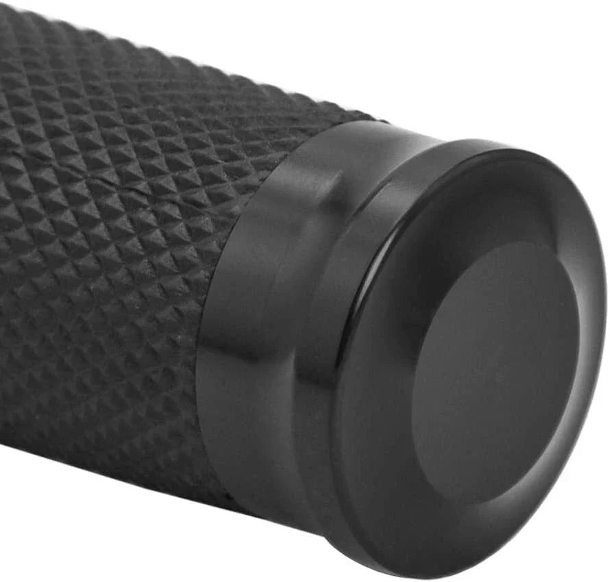 Black 1" 25mm Handlebar Grips for Harley Dyna FatBoy Sportster 1200 883