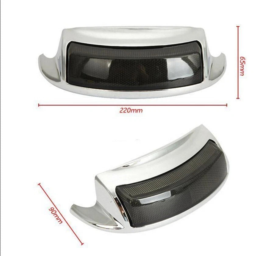 Rear Fender Tip Light for Harley FLHTC FLHTCU FLHTK FLHTKL (2009–Present) Smoke Lens