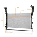 Aluminum OE Style Radiator for Ford Mustang 2.3L Turbo (2015–2019) DPI-13707