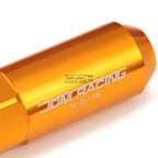 20 PC Open End M12x1.25 60mm Tall Orange Hexagon Lug Nuts for JDM Vehicles