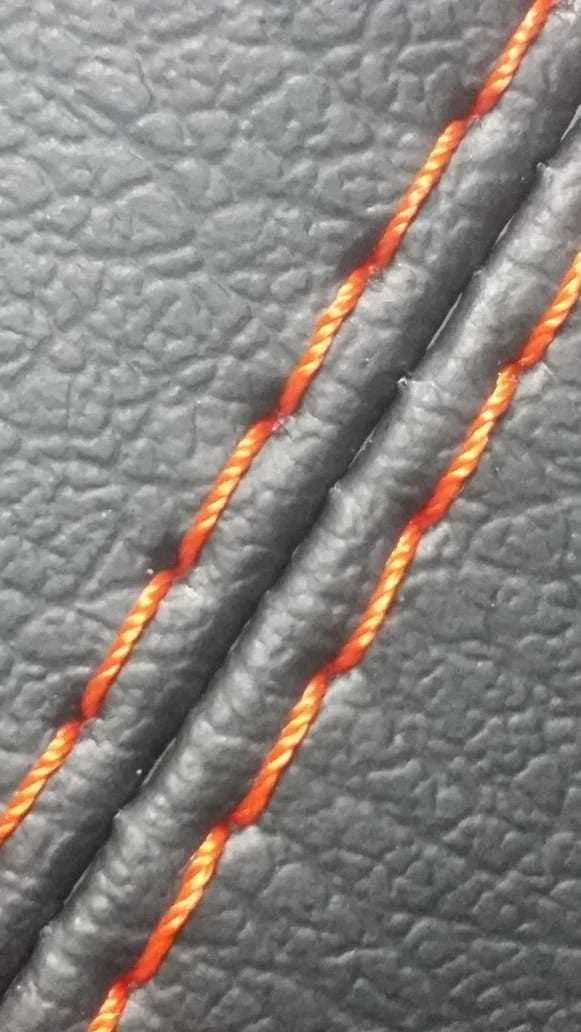 Leather Synthetic Automatic Boot for Mercedes Benz Class C (2001–2009) Orange Stitch