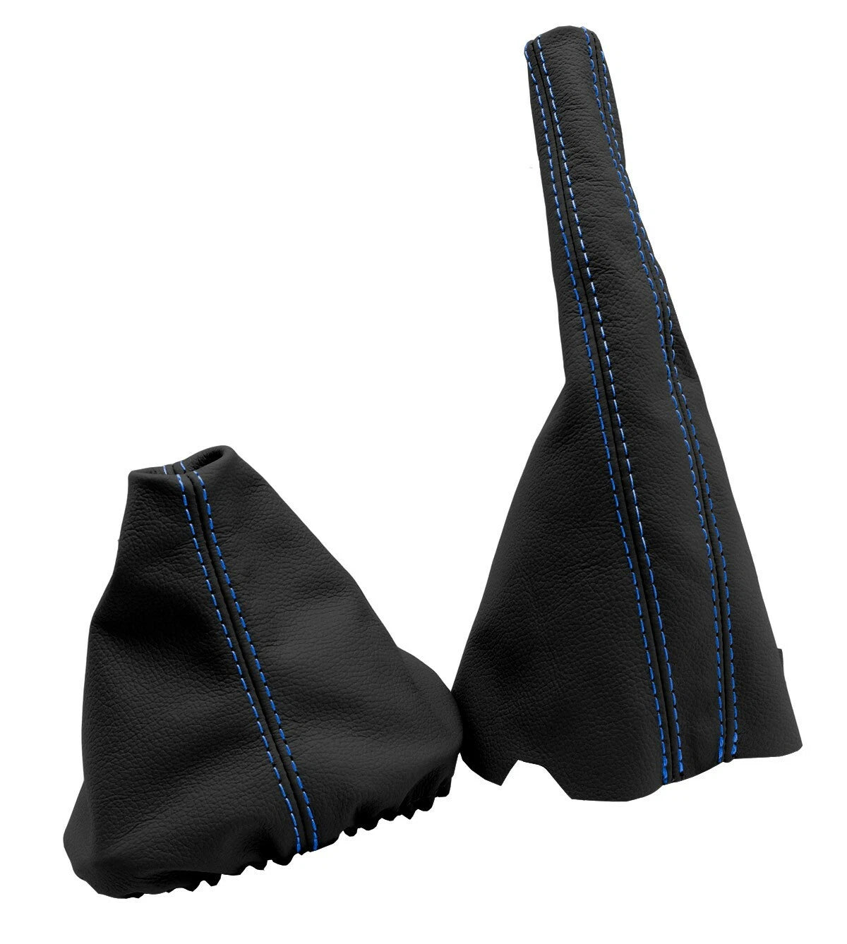 Leather Manual & Brake Boot Cover for VW Jetta Golf MK3 (1991–1998) Blue Stitch