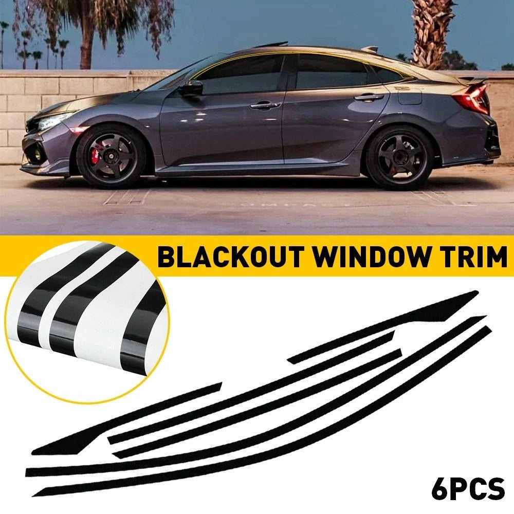 Chrome Delete Blackout Overlay for Honda Civic Sedan (2016–2021)