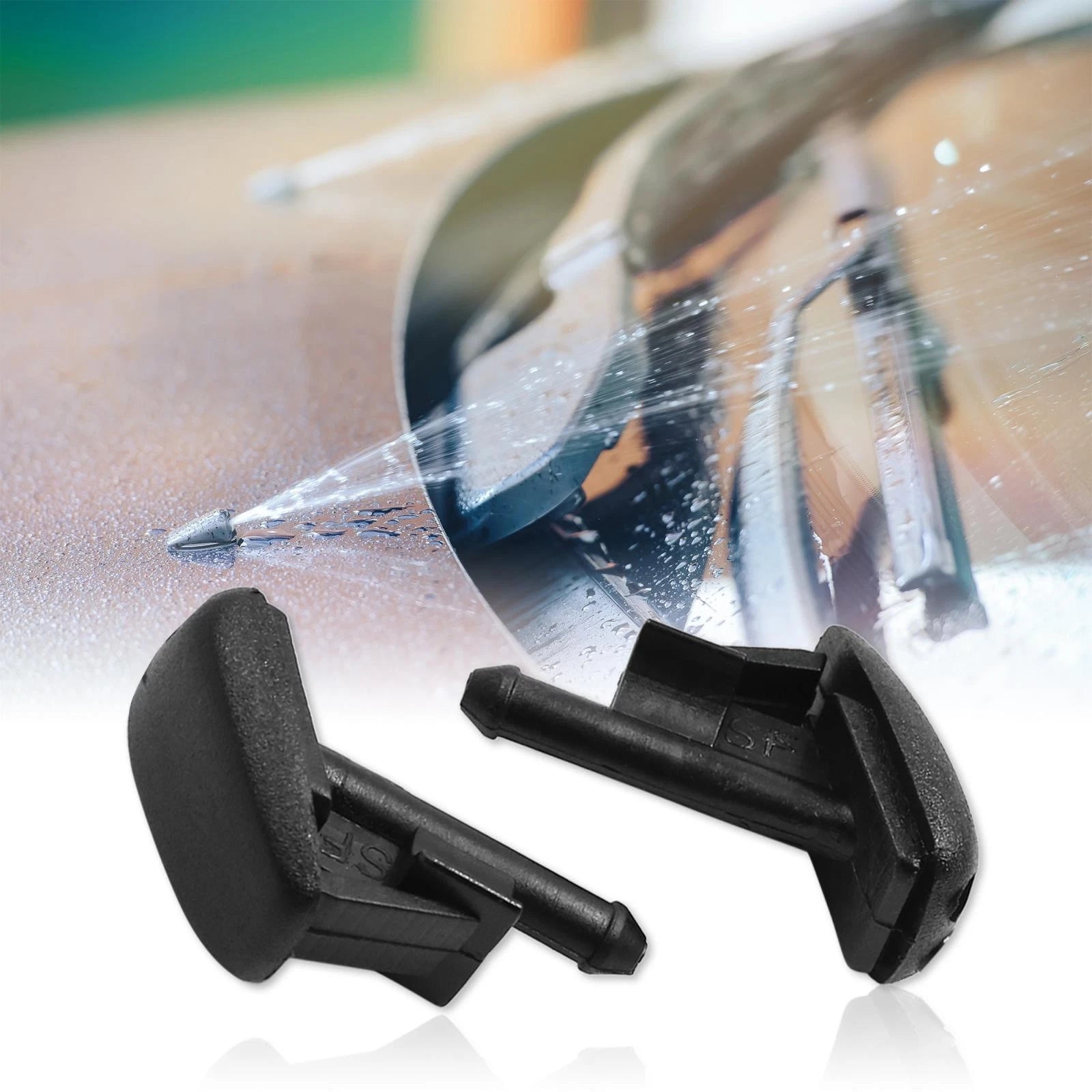 2X Front Windshield Wiper Nozzles Spray Jet for BMW 318i 325i Z3 (1998–2002)