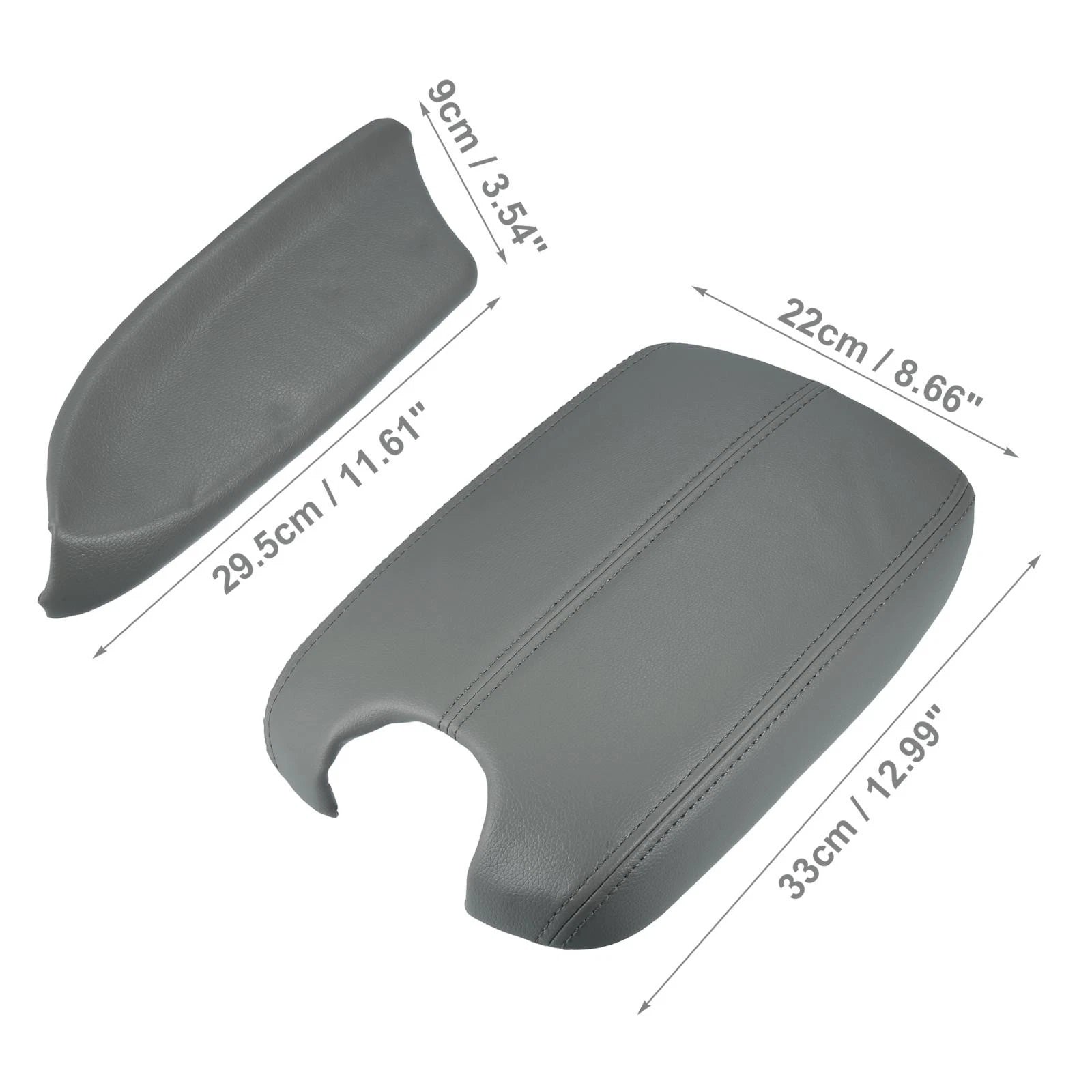 Set of 1 Center Console Cover for Honda Accord (2008–2011) Light Grey