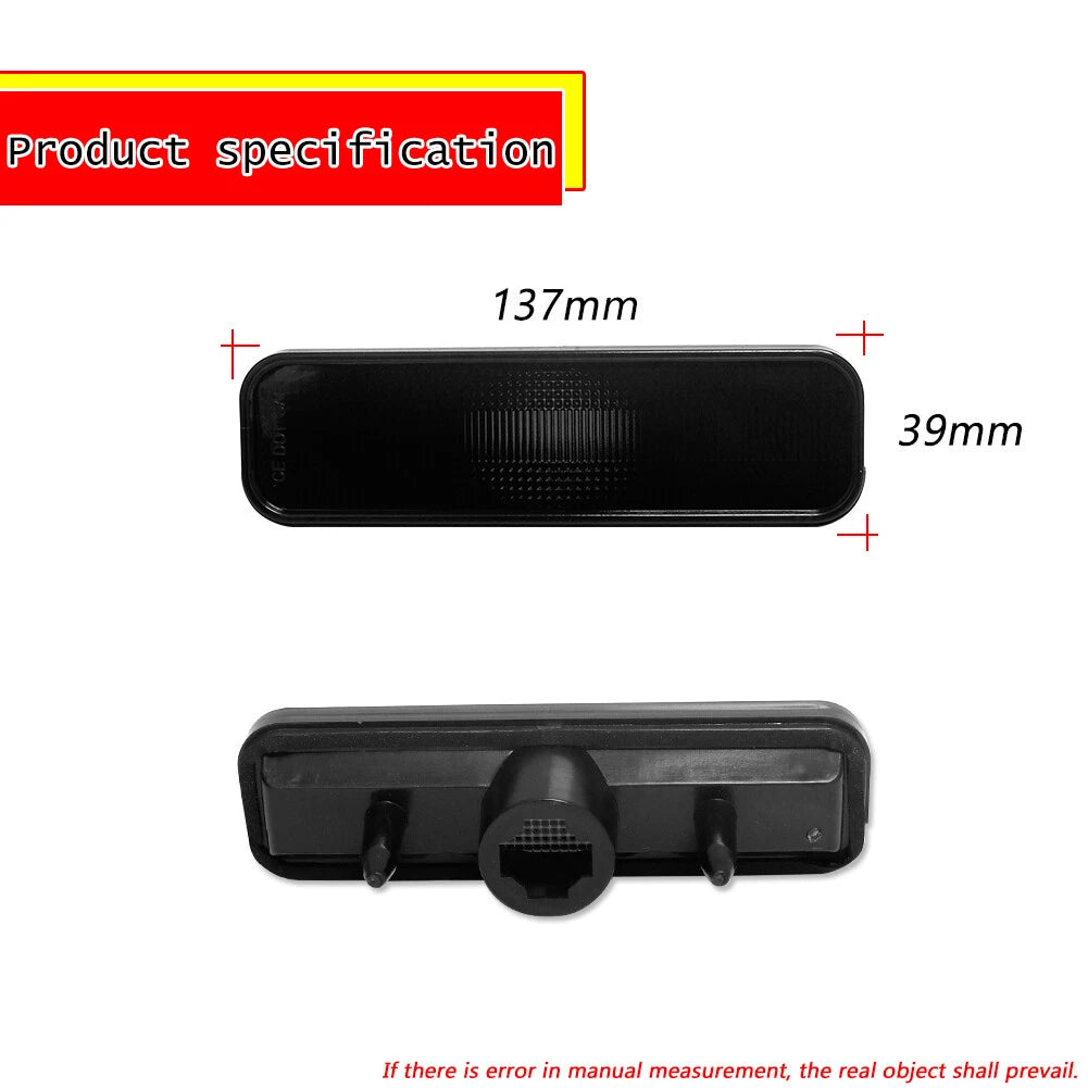 2PC Smoke Side Marker Light Housing for Chevrolet Camaro (1970–1977)