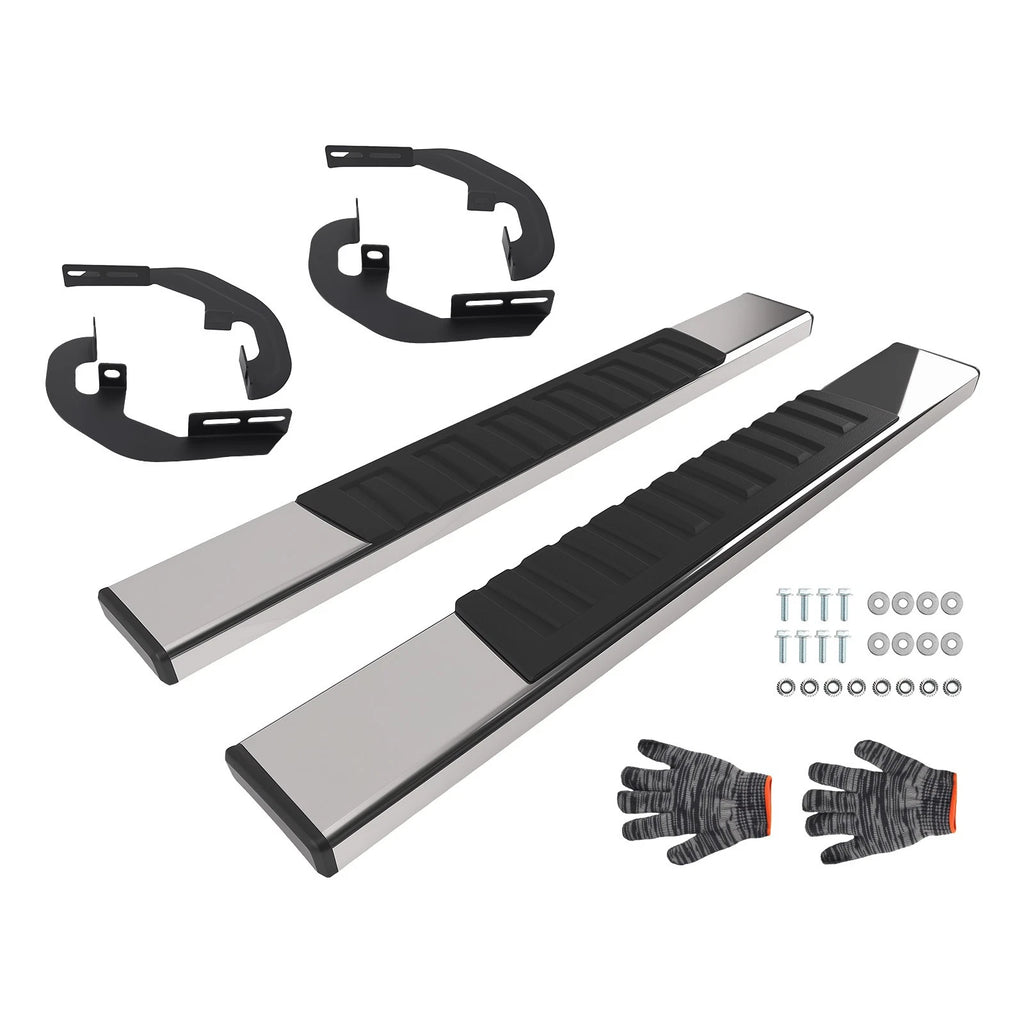 6" Side Step Running Board for Chevy Silverado GMC Sierra 1500 2500HD 3500HD