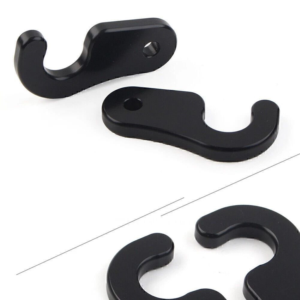 2X Sun Visor Clips for Jeep Wrangler JK, JL, JT Gladiator (2018) Black