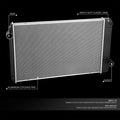 2-Row Aluminum Radiator for International 7300 7600 7700 WorkStar (2002–2011)