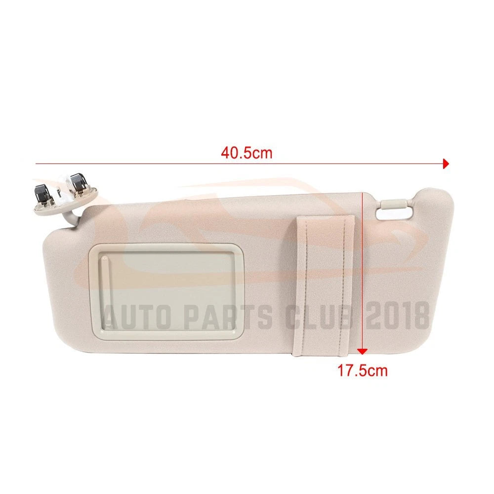 Sun Visor for Toyota Camry (2007) - Front Left Driver Side - Beige