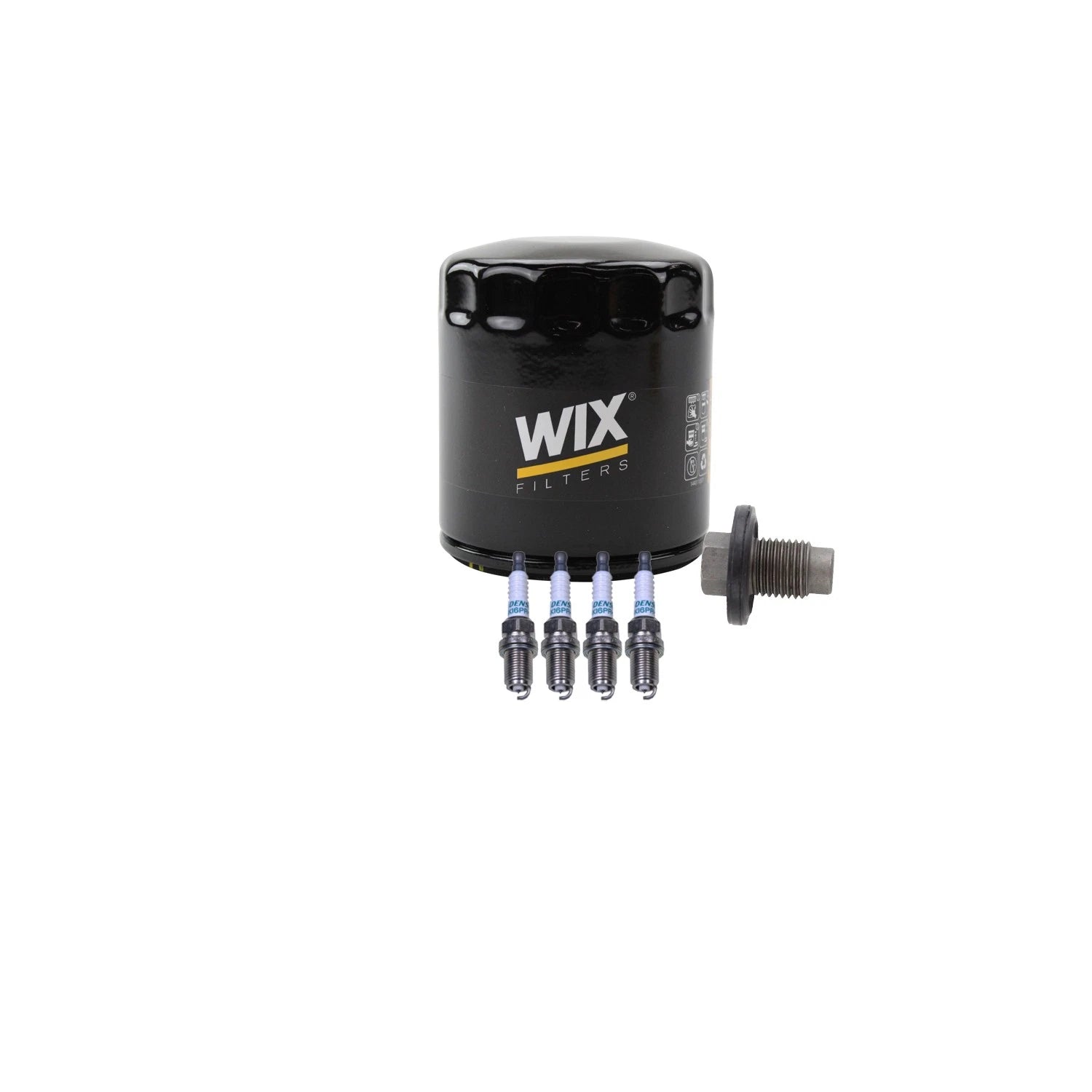 Wix Engine Oil Filter & Denso 4 Spark Plugs Kit for Breeze Cirrus Stratus (L4)