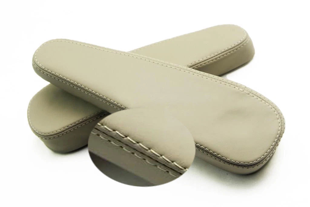Front Seat Armrest Cover for Toyota Highlander (2001–2006) Beige Leather