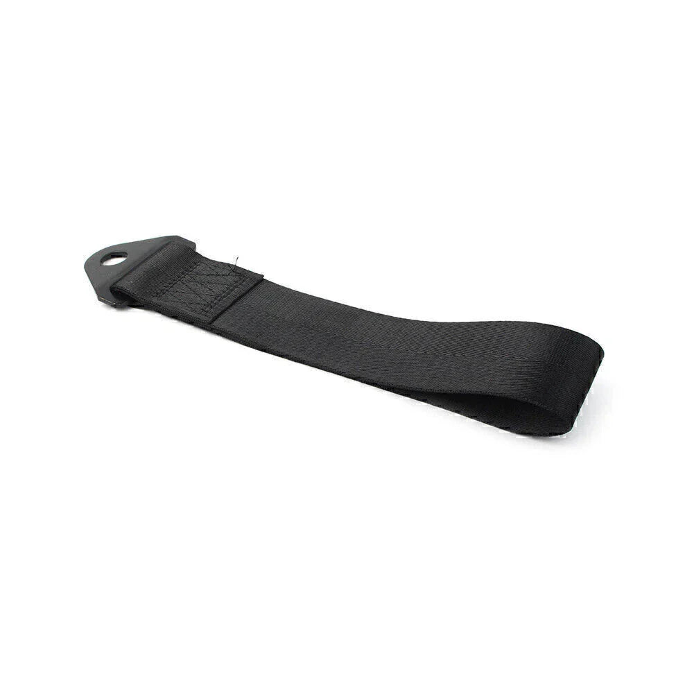 Black Racing Towing Strap Belt Rope for Universal Car Bumper