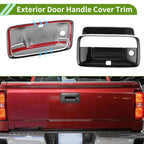 Exterior Door Handle Cover Trim for Chevrolet Silverado (2014–2017) Black