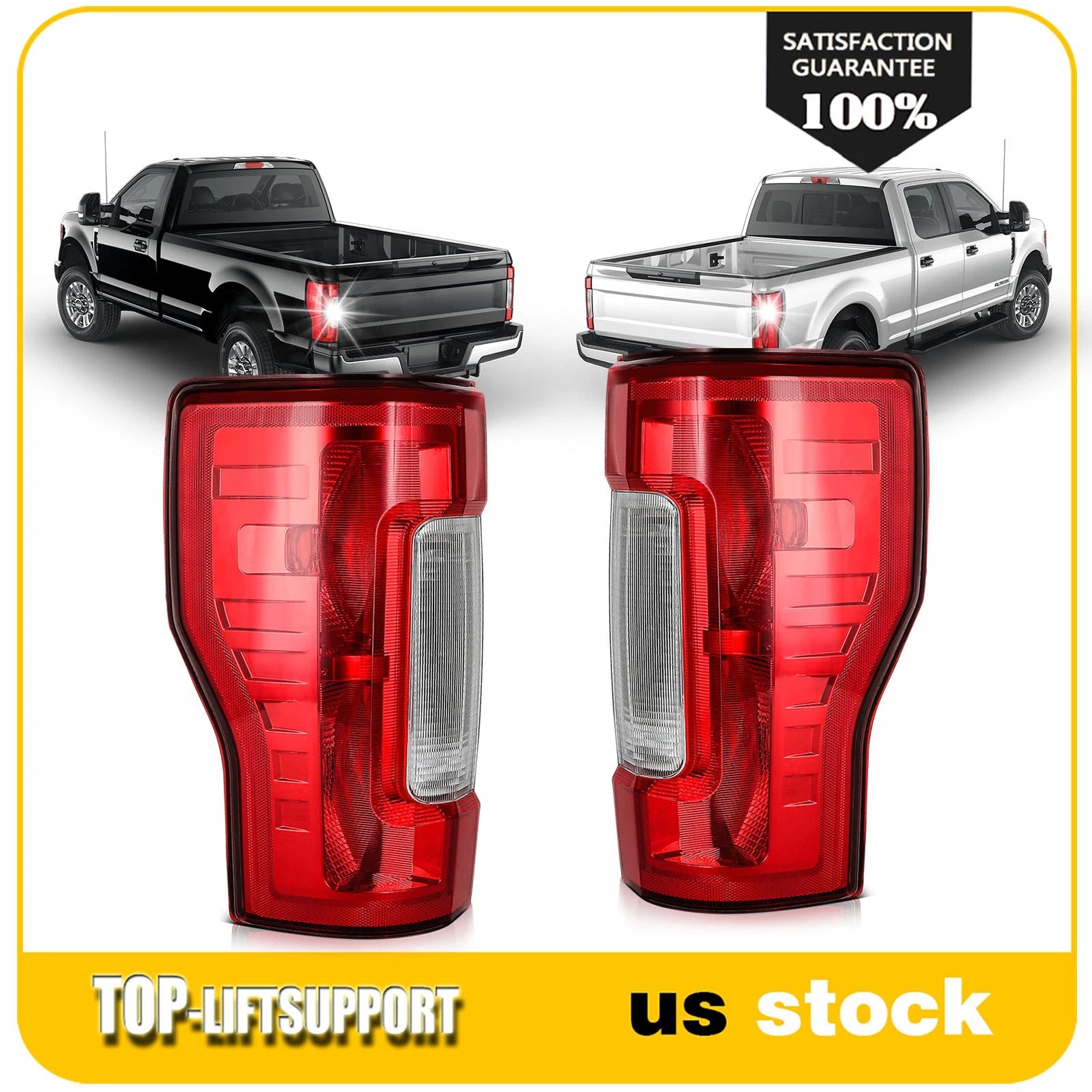 Set of 2 Tail Lights for Ford F-250 F-350 Super Duty (2017–2019)