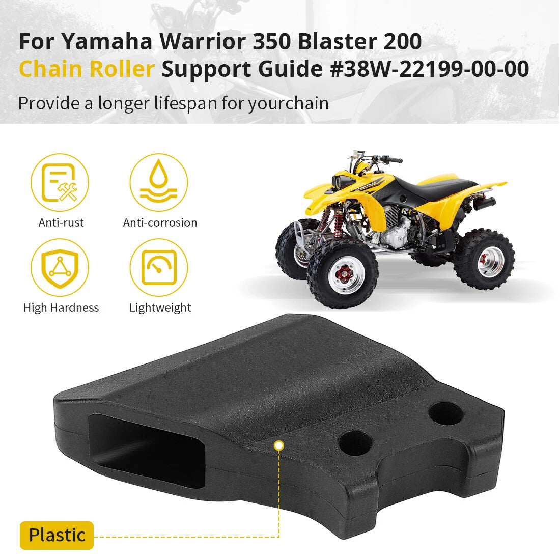 Chain Roller Support Guide for Yamaha Blaster 200 (2000–2006) #38W-22199-00-00