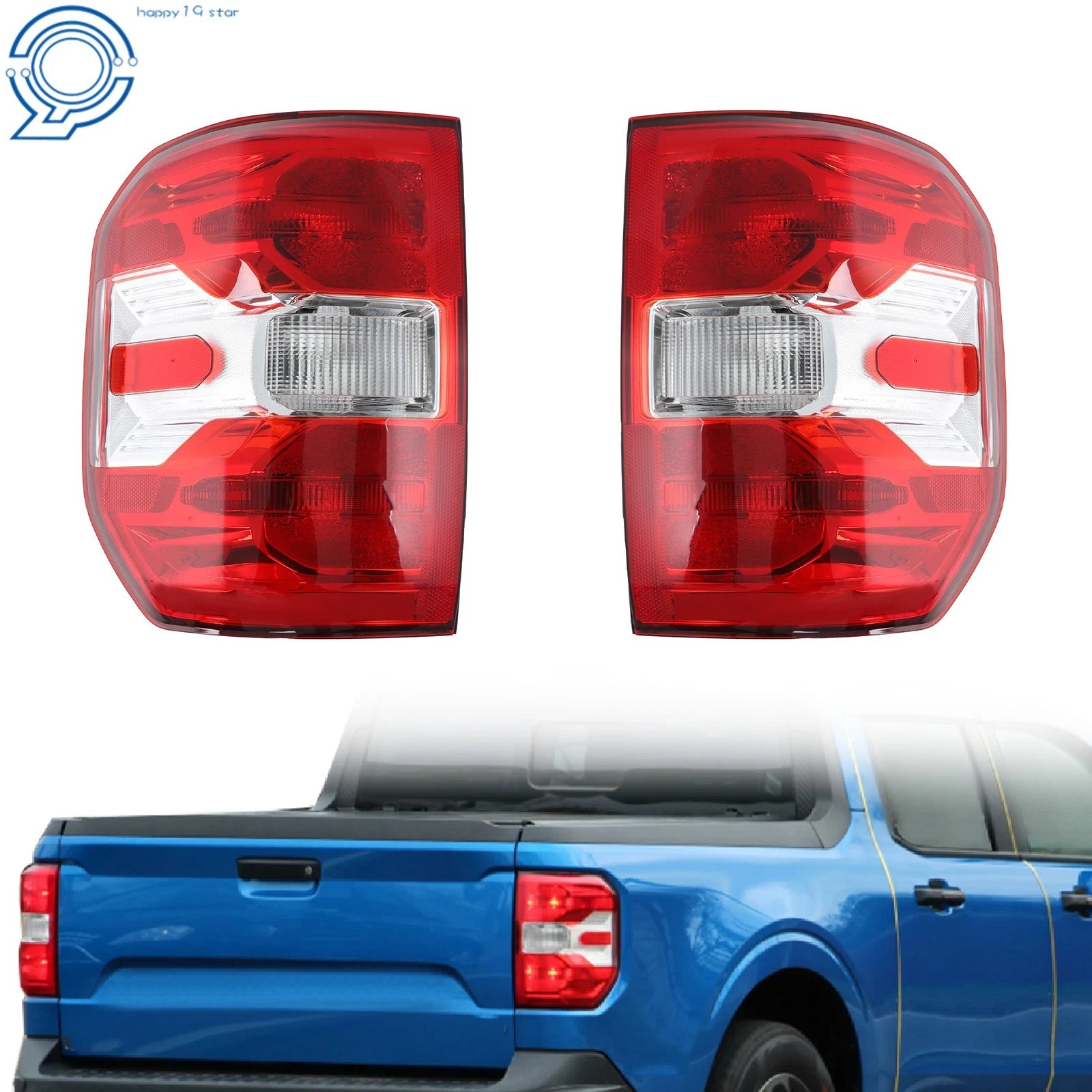Tail Lights for Maverick XL/XLT (2022-2024) Halogen Type Driver+Passenger