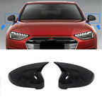 Gloss Black Side Mirror Cap Covers for Audi A5/S5/RS5 (2018–2025)
