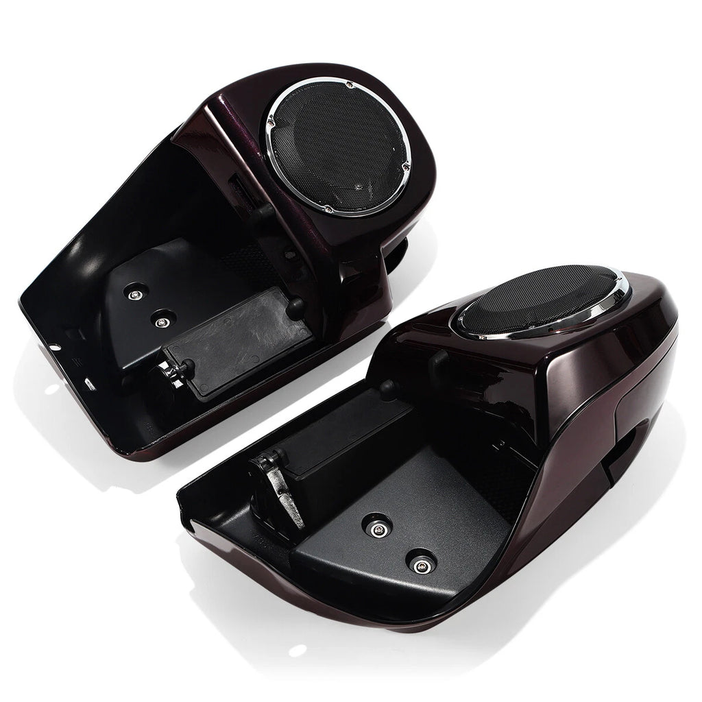 Cherry Lower Vented Fairing Speaker Box Pod for Harley Electra Glide (2014–2023)