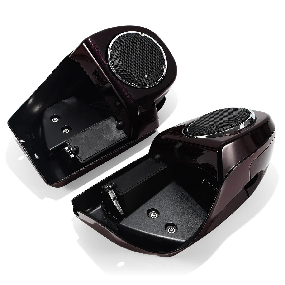 Cherry Lower Vented Fairing Speaker Box Pod for Harley Electra Glide (2014–2023)