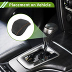 Gear Shift Knob Cover for Toyota RAV4 (2019–2024) Black Brown Faux Leather