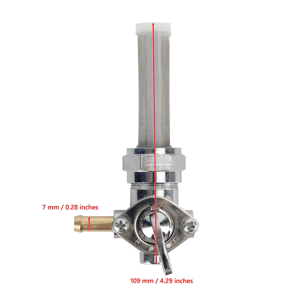Gas Tank Fuel Valve Petcock Switch 22MM Left Spigot for Harley Davidson
