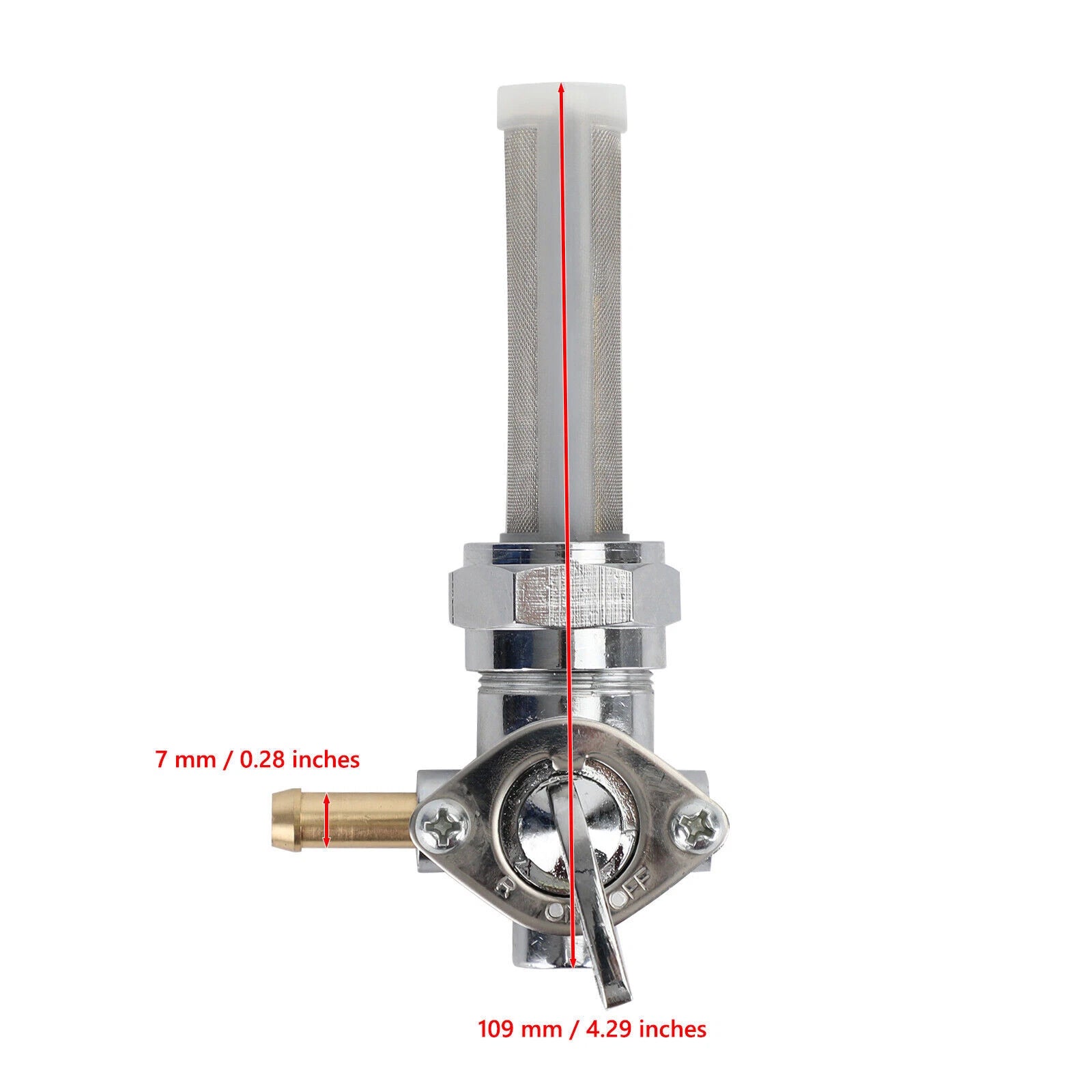 Gas Tank Fuel Valve Petcock Switch 22MM Left Spigot for Harley Davidson