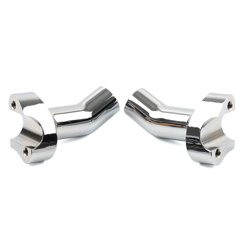 3.5" Chrome Pullback Handlebar Risers for Harley Dyna Softail Road King