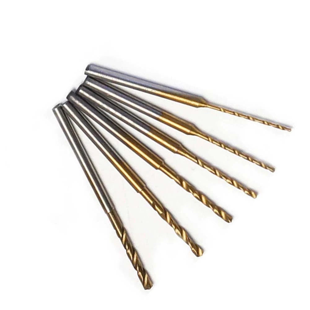 6PCS HSS Drill Bits 0.8-2.0mm with 2.35mm Shank for Wood