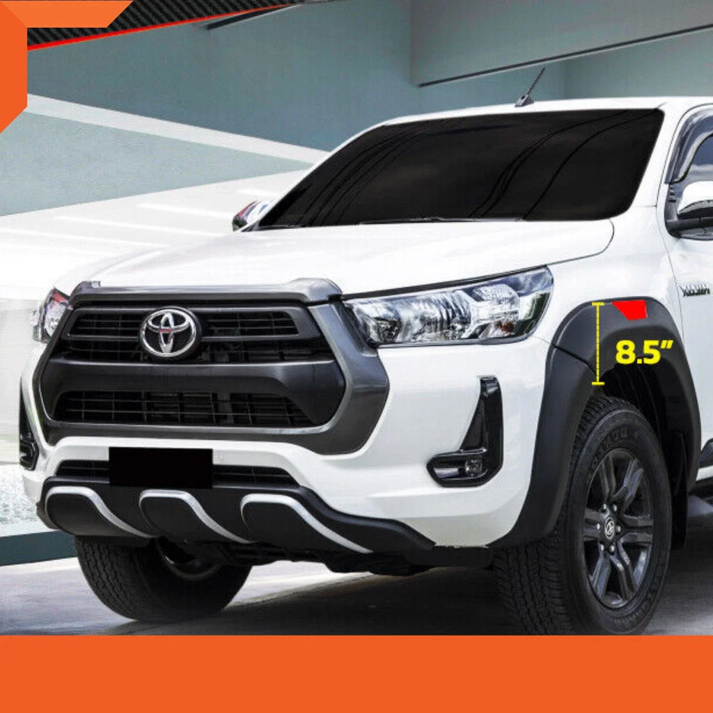 8.5" Fender Flares for Toyota Hilux SR5 Dual Cab 4x4 (2020-2023)