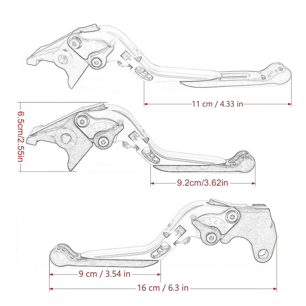 Adjustable Brake & Clutch Lever for Honda CBR500R CB500F/X (2019–2021) T9