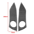 2X Emergency Warning Light Switch Cover Trim for Toyota RAV4 (2006–2012) Black