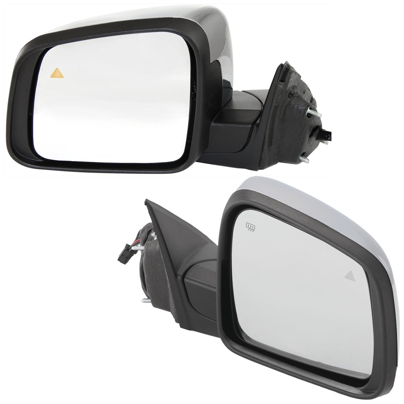 Set of 2 Heated Chrome Mirrors for Jeep Grand Cherokee (2011–2021)